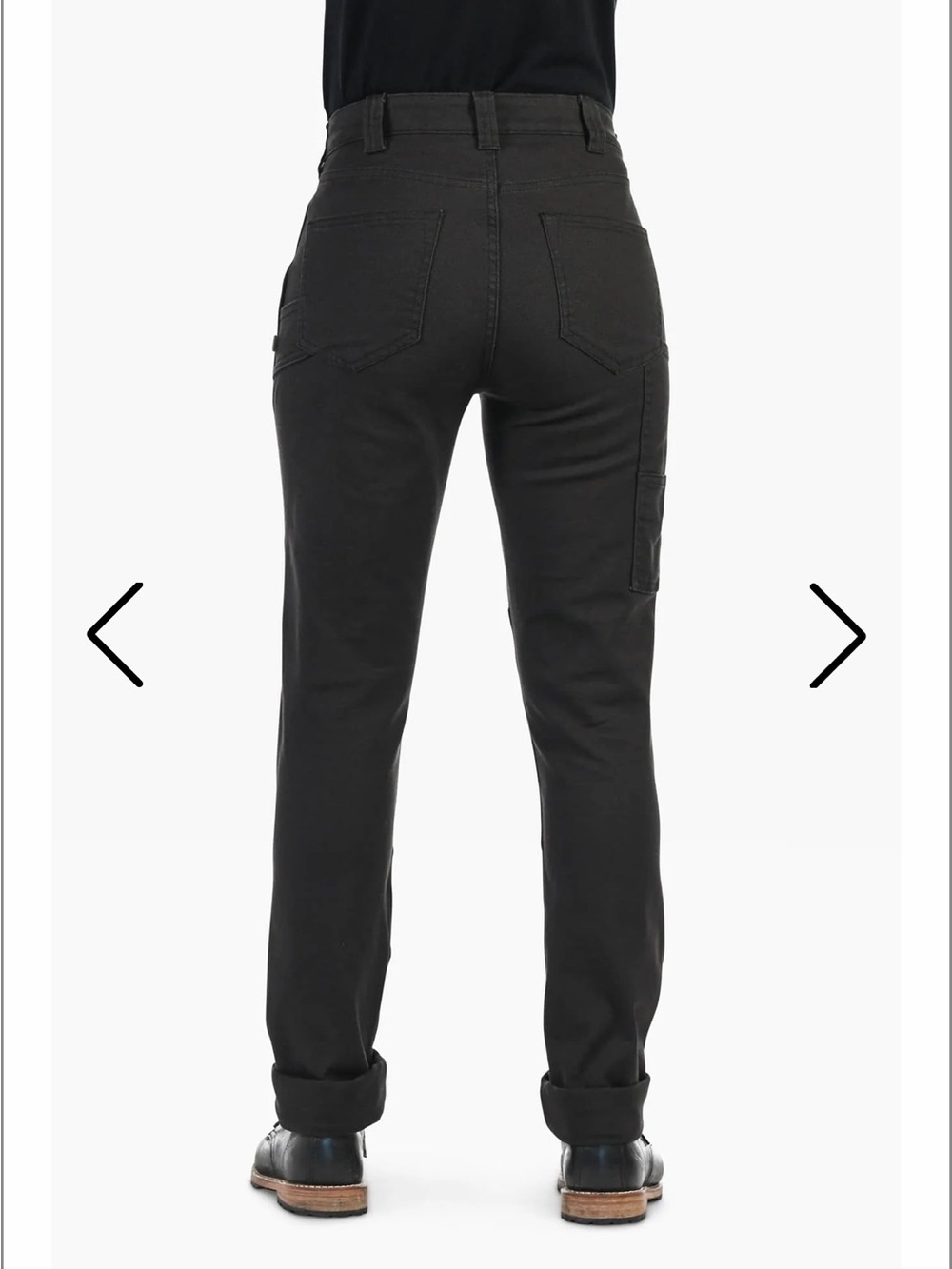 Dovetail Workwear Go To Stretch Canvas Pant on Charcoal Black - Picture 2 of 8